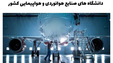مرکز آموزش هوانوردی و دانشگاه های هوانوردی و صنعت هواپیمایی تهران