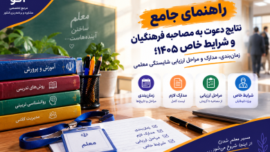 نتایج دعوت به مصاحبه فرهنگیان 1405 اعلام شد، زمان‌بندی، مدارک و مراحل ارزیابی شایستگی معلمی